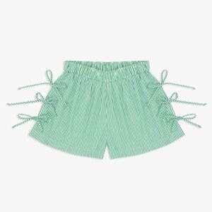 Lisa Says Gah Ella Green Tie Shorts